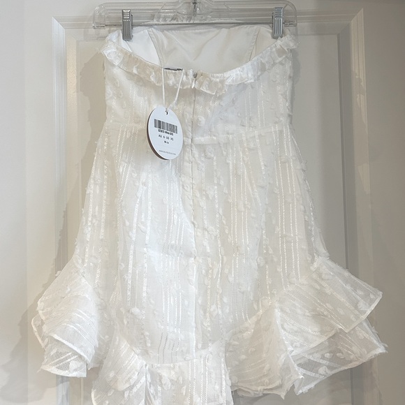 SELFIE LESLIE, crisp white, party dress, XS - Picture 2 of 7